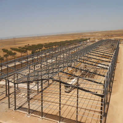 โครงสร้างโลหะ Prefabricated โครงสร้างกรอบเหล็ก OEM