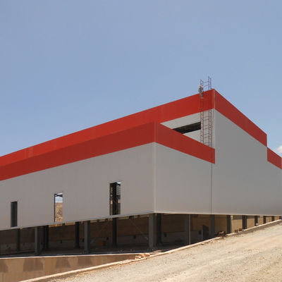 โครงสร้างโลหะ Prefabricated โครงสร้างกรอบเหล็ก OEM