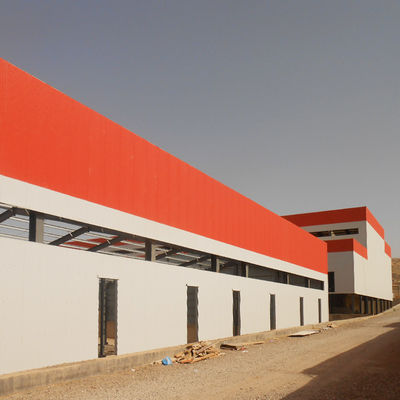 โครงสร้างโลหะ Prefabricated โครงสร้างกรอบเหล็ก OEM