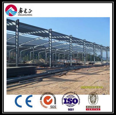OEM Steel Frame Warehouse การก่อสร้างการปั่น H Section Steel