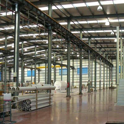 ISO Certificate Steel Structure Warehouse สถานที่จัดเก็บของเหล็ก