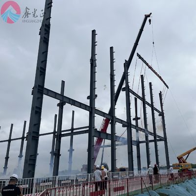 อาคารโกดังเหล็กเรือนกระจก Prefab อาคารโกดังเหล็ก CE Certificate
