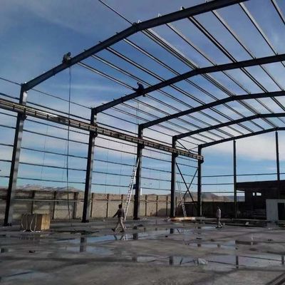 โรงงานโครงสร้างเหล็กกันน้ํา ไฟคาร์บอนต่ํา โรงงานโลหะ Prefab