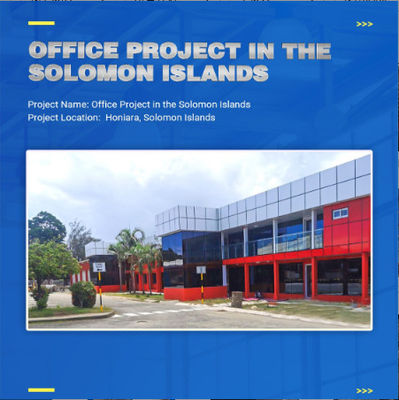 อาคารสํานักงานกราฟเหล็กหลายชั้น อาคารสํานักงาน Prefabricated CE Certificate
