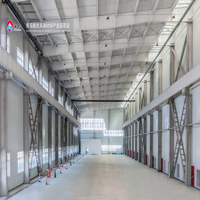 การทาสีสแตนเลส สถาปานงาน H ส่วน Prefab Steel Workshop