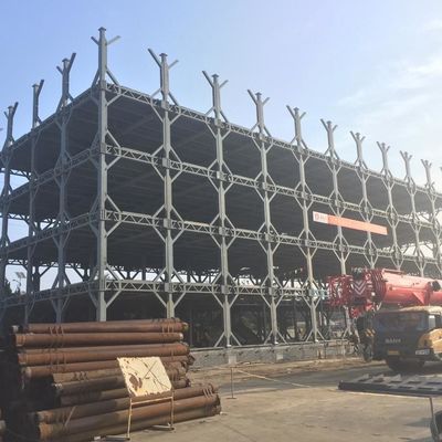 โครงสร้างโลหะ Prefabricated ทนต่อแผ่นดินไหว โครงสร้างเหล็ก OEM