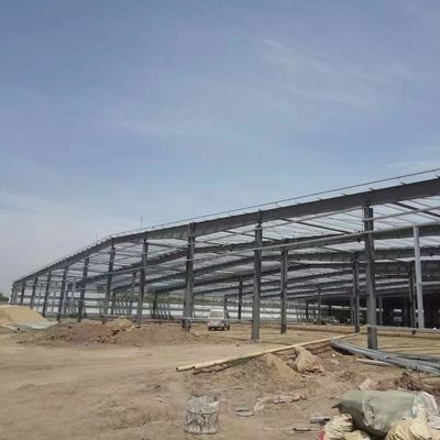 PVC Window Prefab Warehouse อาคาร โครงสร้างเหล็ก welded Warehouse OEM