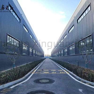 PVC Window Prefab Warehouse อาคาร โครงสร้างเหล็ก welded Warehouse OEM