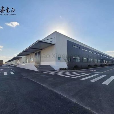PVC Window Prefab Warehouse อาคาร โครงสร้างเหล็ก welded Warehouse OEM