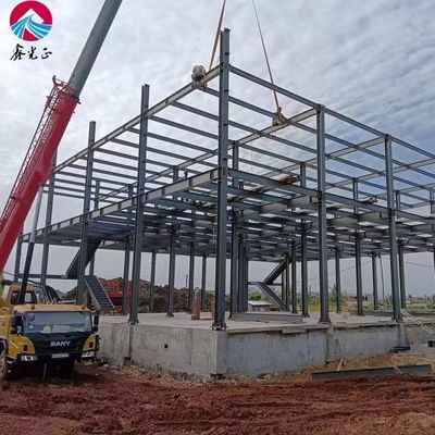 CE Steel Structure Warehouse Q355B โกดังสแตนเลสที่ทําจากเหล็ก