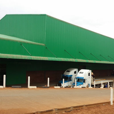 Q235 โรงงานโครงสร้างเหล็ก โกดังโลหะ Prefab ใบรับรอง SGS