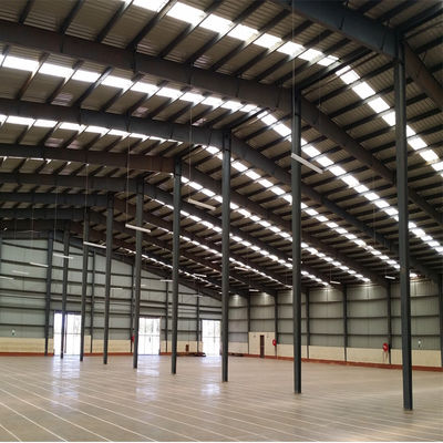 Q235 โรงงานโครงสร้างเหล็ก โกดังโลหะ Prefab ใบรับรอง SGS