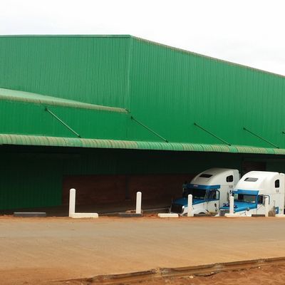 อาคารคลังสินค้าโลหะ Prefab ทนทานต่อการกัดกร่อน