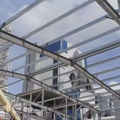 สร้างโรงงานโครงสร้างสแตนเลส Prefab สแตนเลสกระปุกร้อนตามต้องการ
