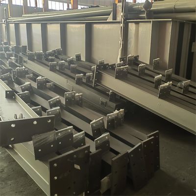 BV อาคารคลังสินค้า Prefab อาคารโครงสร้างเหล็กม้วนร้อน