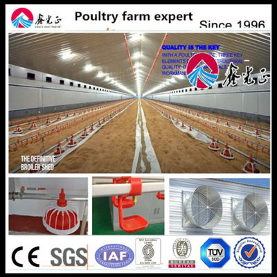 OEM แบบสแตนเดอร์ไก่บ้านโครงสร้างเหล็กกับหน้าต่างเลื่อน
