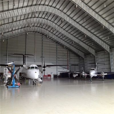Q345 แฮงการ์เครื่องบินแบบ Prefab แฮงการ์เครื่องบินแบบ Preengineered