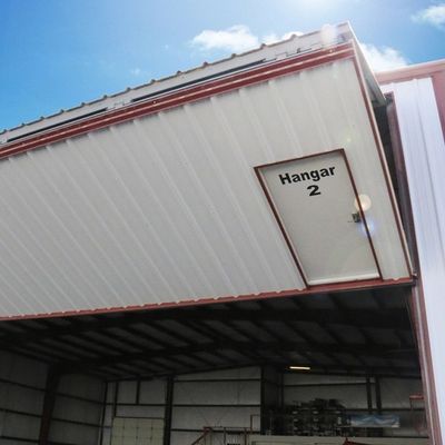 Q345 แฮงการ์เครื่องบินแบบ Prefab แฮงการ์เครื่องบินแบบ Preengineered