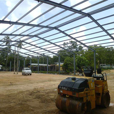 กันลม บ้านสแตนเลส Prefabricated OEM อาคารกรอบโลหะ