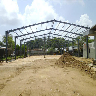 กันลม บ้านสแตนเลส Prefabricated OEM อาคารกรอบโลหะ