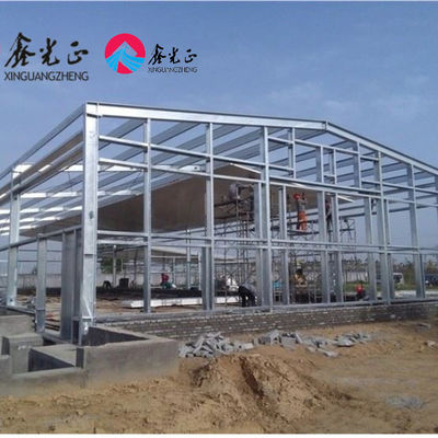 โครงการประกอบการเพาะเลี้ยงสัตว์ Prefabricated H Section Steel PVC Insulation