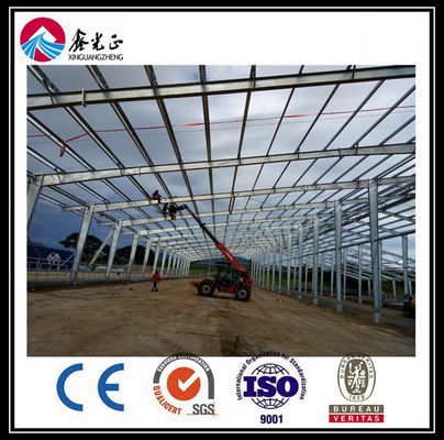 Q345B โรงงานสตาร์คโครงสร้างเหล็ก โกดังสตาร์คโครงสร้างเหล็ก พร้อมหน้าต่าง