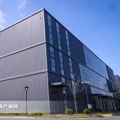 Q355b H อาคารโครงสร้างเหล็กขั้ว โกดังเรือนกระจก
