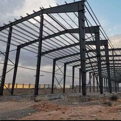 CE Steel Structure Warehouse Q355B โกดังสแตนเลสที่ทําจากเหล็ก