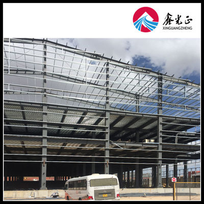 Q235B / Q345B อาคารกรอบเหล็กสําหรับโรงงานอุตสาหกรรม