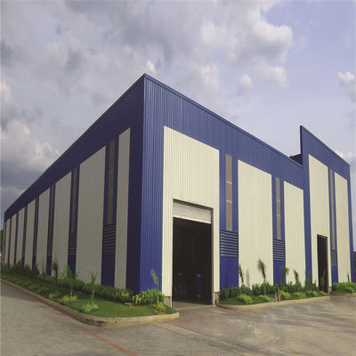 Hot Dip Galvanized Prefabricated Steel Structure คลังสินค้า ระบบบ้านทั้งหมด อาคารโรงงาน