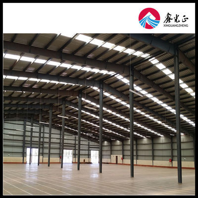 ผ้าและแผ่นดินไหวต่อต้าน 7-9 เกรด โกดังโลหะ prefabricated กับแผ่นเหล็กแซนด์วิช