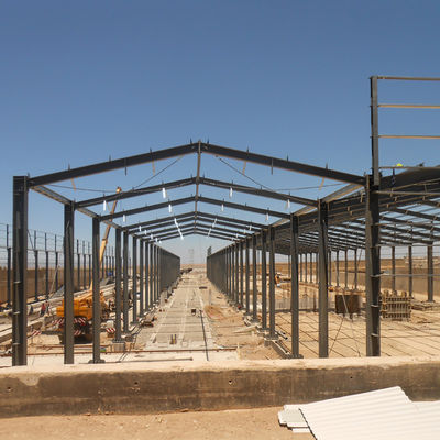 Hi-Q Solid Prefabricated Steel Frame Workshop สแตนเลส