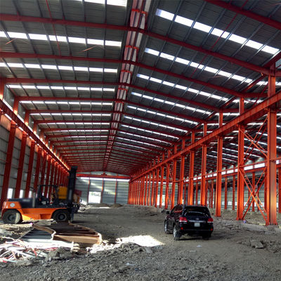 แผ่นแซนวิช โครงสร้างเหล็กเบา โกดัง DIP Hot Galvanized