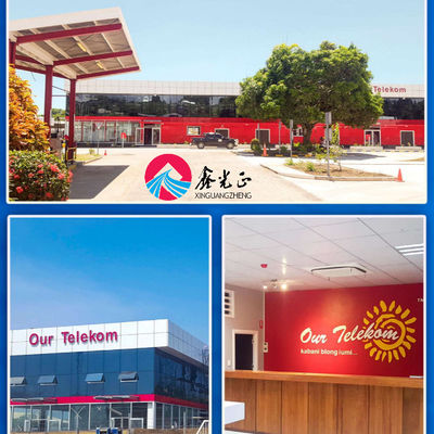 โครงสร้างเหล็กเบา โครงสร้างโกดังโลหะ Prefab อาคารห้องแสดงสินค้า