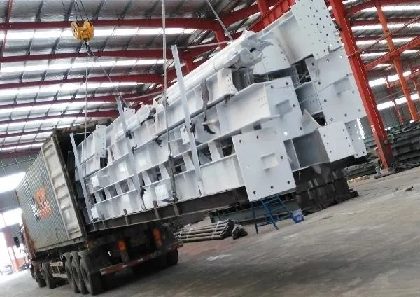 Q235 โรงงานโครงสร้างเหล็ก โกดังโลหะ Prefab ใบรับรอง SGS 8
