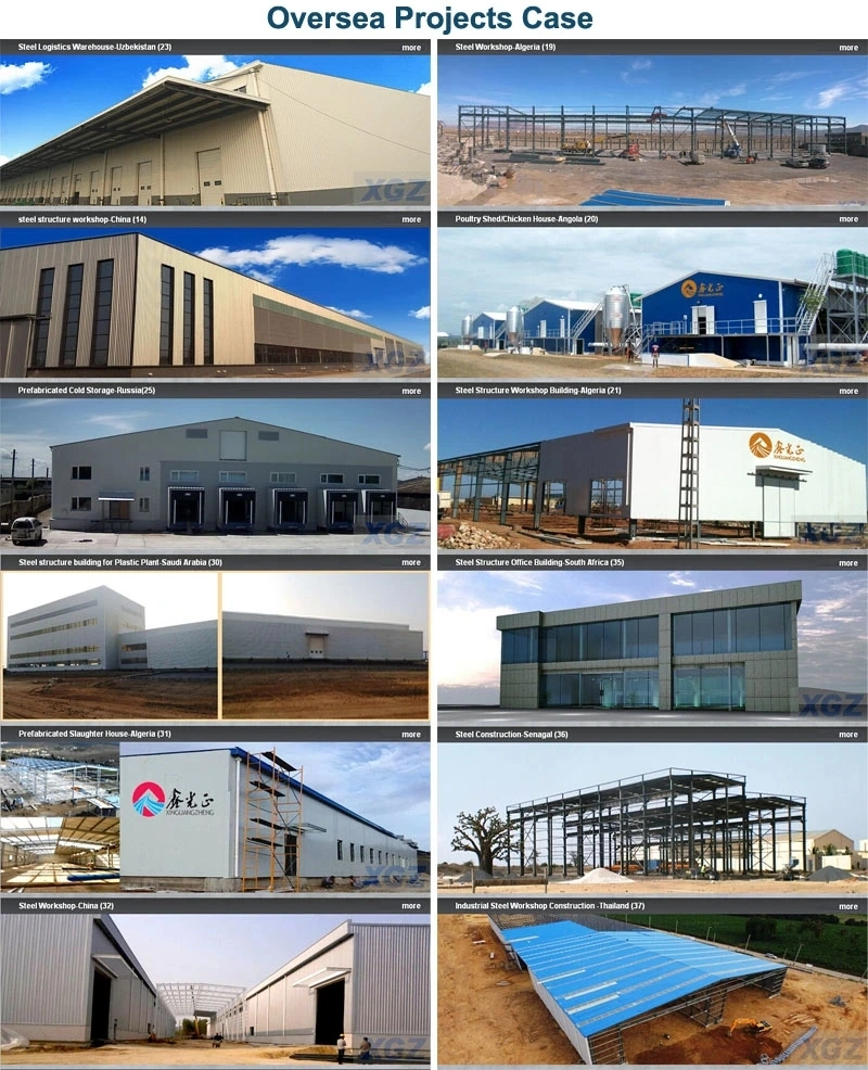 Q235 โรงงานโครงสร้างเหล็ก โกดังโลหะ Prefab ใบรับรอง SGS 10