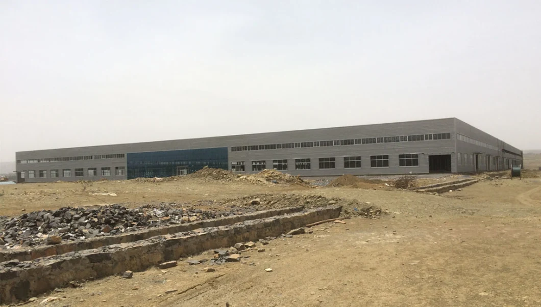 การทาสีอาคารโครงสร้างเหล็ก OEM โครงสร้างเหล็ก Prefabricated Warehouse 4