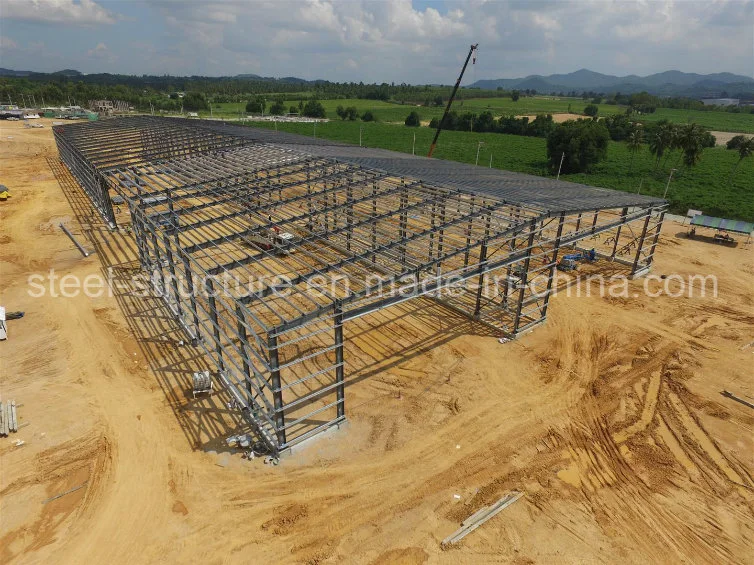 Q235B อาคารโครงสร้างสแตนเลสแบบช่างก่อนรับรอง SGS สําหรับโรงงาน 0